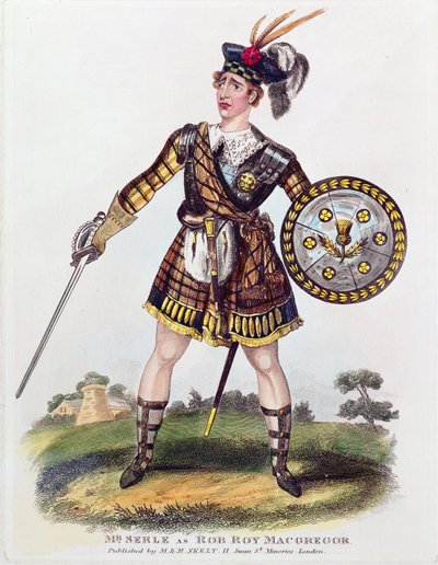Portrait of Thomas James Serle as Rob Roy Macgregor by English School